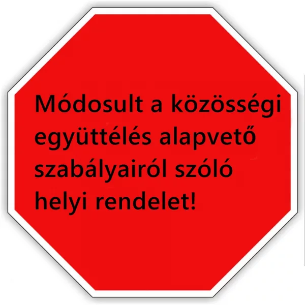 Módosul a helyi rendelet