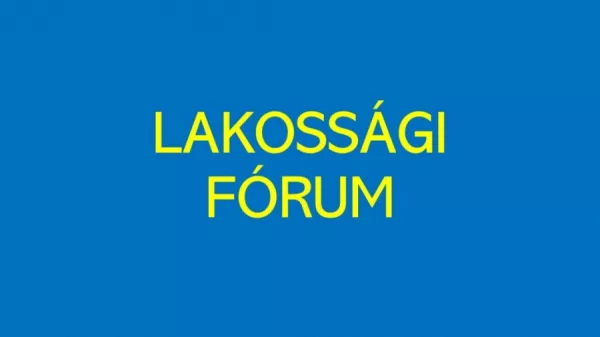 Lakossági fórum - Czagány Zsolt