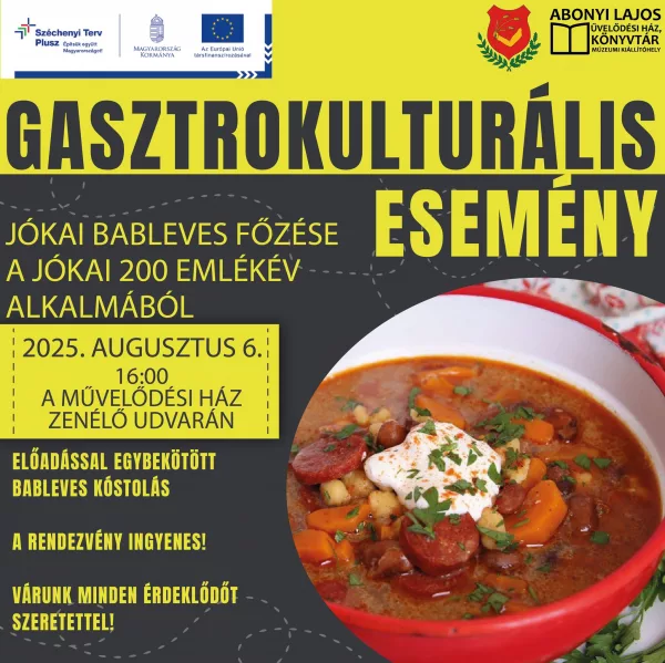 Igazi finomságot főznek Abonyban a Jókai Emlékév alkalmából