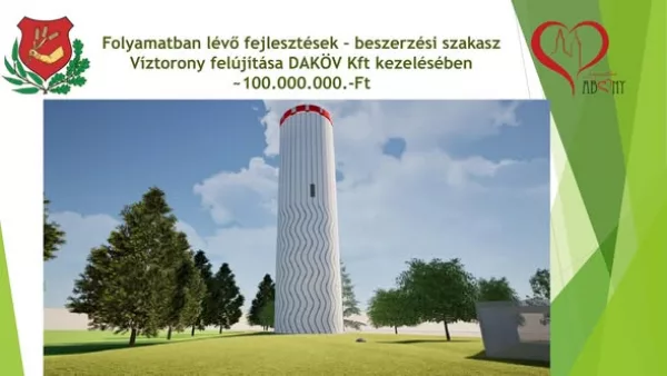 Kezdődik a víztorony renoválása: Új külsőt kap Abony harmadik tornya