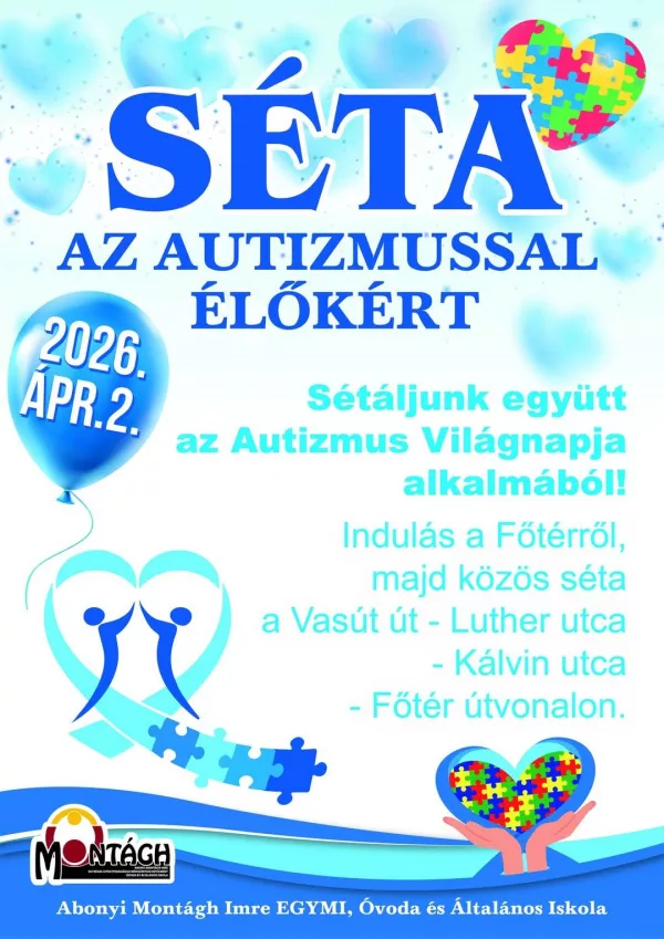 Séta az autizmussal élőkért