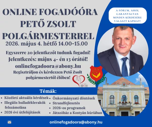 Online fogadóóra