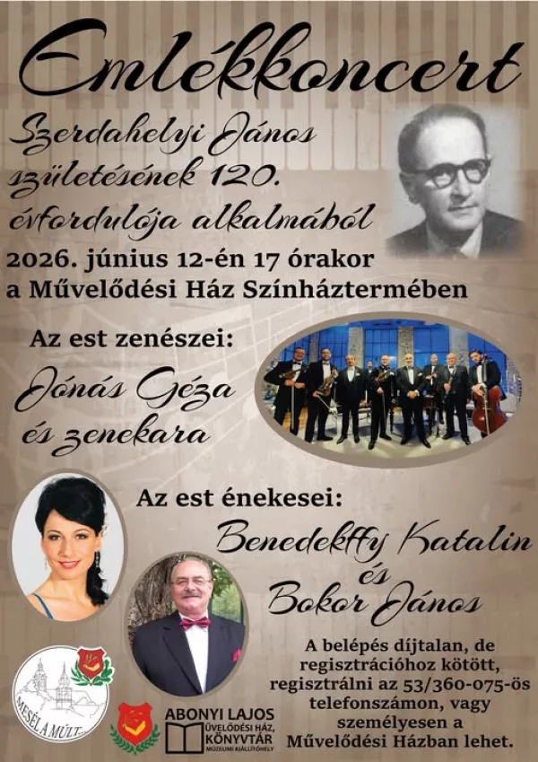 Emlékkoncert Szerdahelyi János tiszteletére