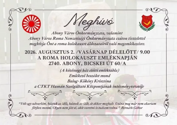 Roma Holokauszt megemlékezés