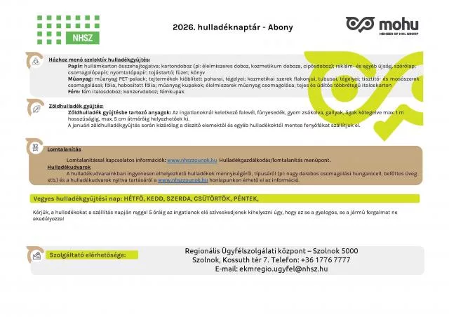 Szelektiv hulladekok gyujtesenek utemezese 2026 abony1 640 480