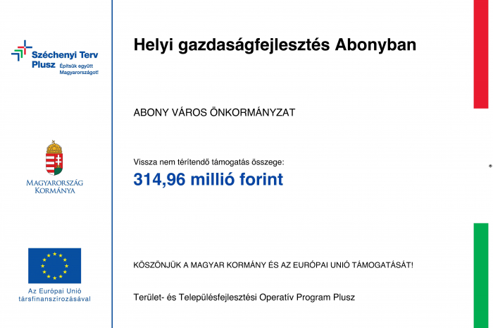 Helyi gazdaságfejlesztés Abonyban