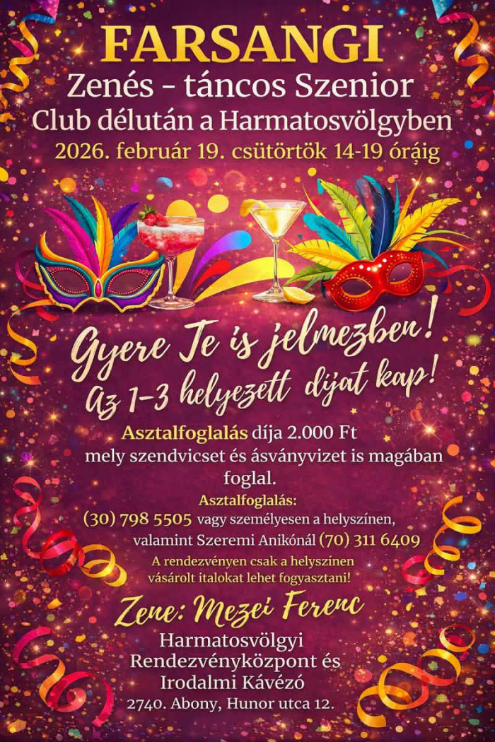 Farsang a Harmatosvölgyben