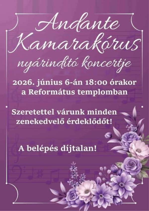 Impozáns helyen lép fel hamarosan ismét az Andante Kamarakórus 😍💜💜🎶🎵🎼