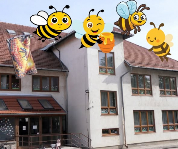 Méhek lepték el a Gyulai iskolát- No, persze, csak jelképesen
