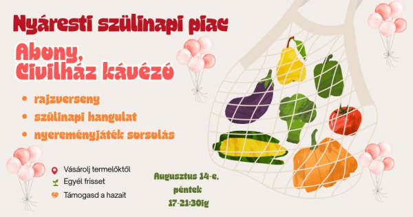 Nyáresti szülinapi piac