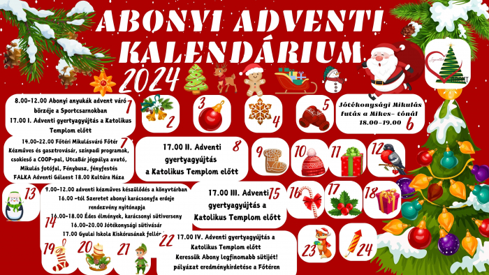 Abonyi Adventi Kalendárium 2024.