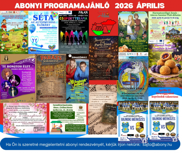 Április programajánló