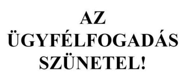 Július 1-jén szünetel az ügyfélfogadás