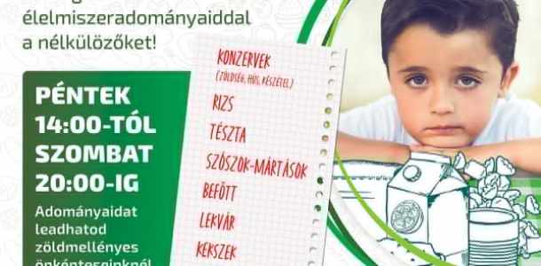 Ismét csatlakozunk a Magyar Élelmiszerbank Egyesület élelmiszeradomány-gyűjtési akciójához