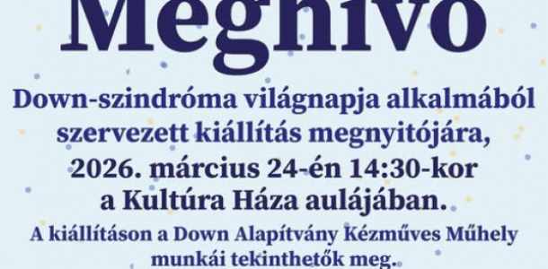 DOWN Világnap meghívó
