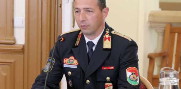 Beszámolt az új tűzoltó parancsnok